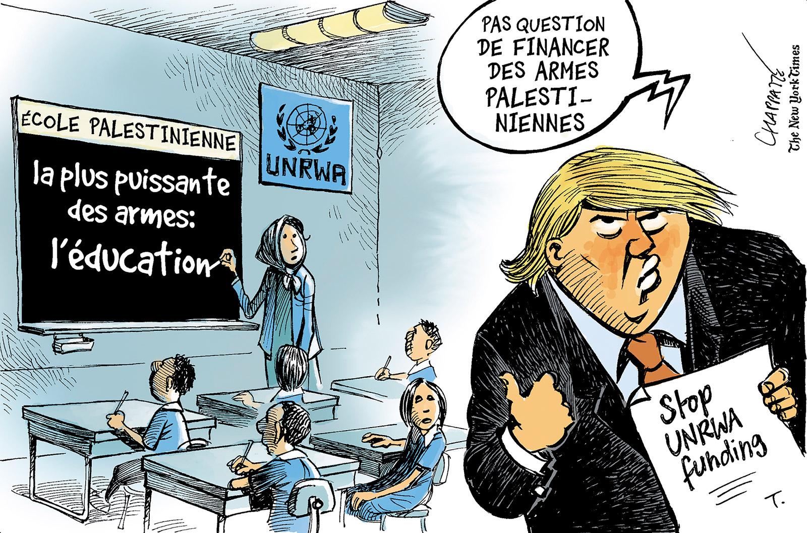 UNRWA: Trump coupe les vivres