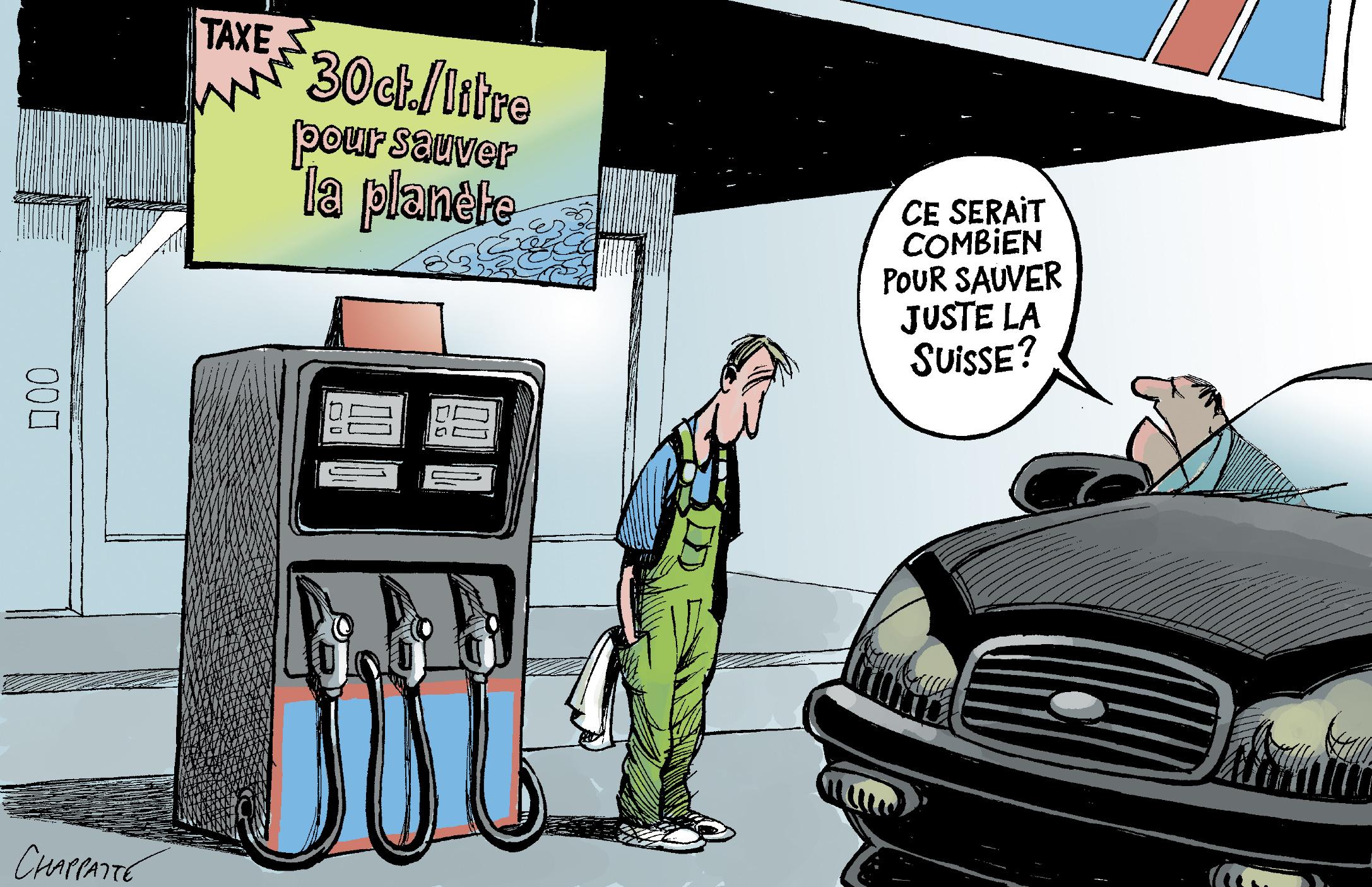 Taxe climatique sur l'essence