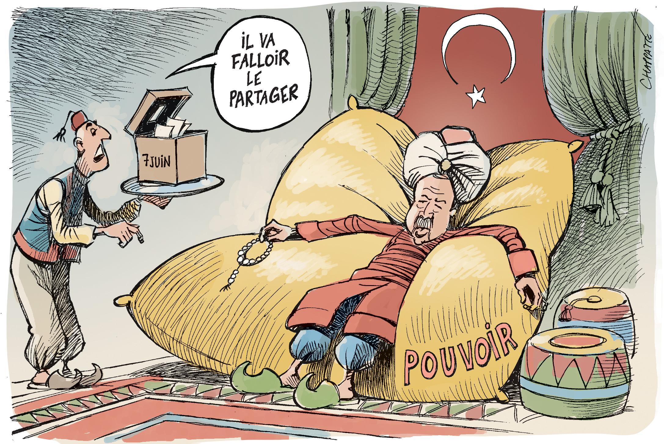 Erdogan perd la majorité absolue