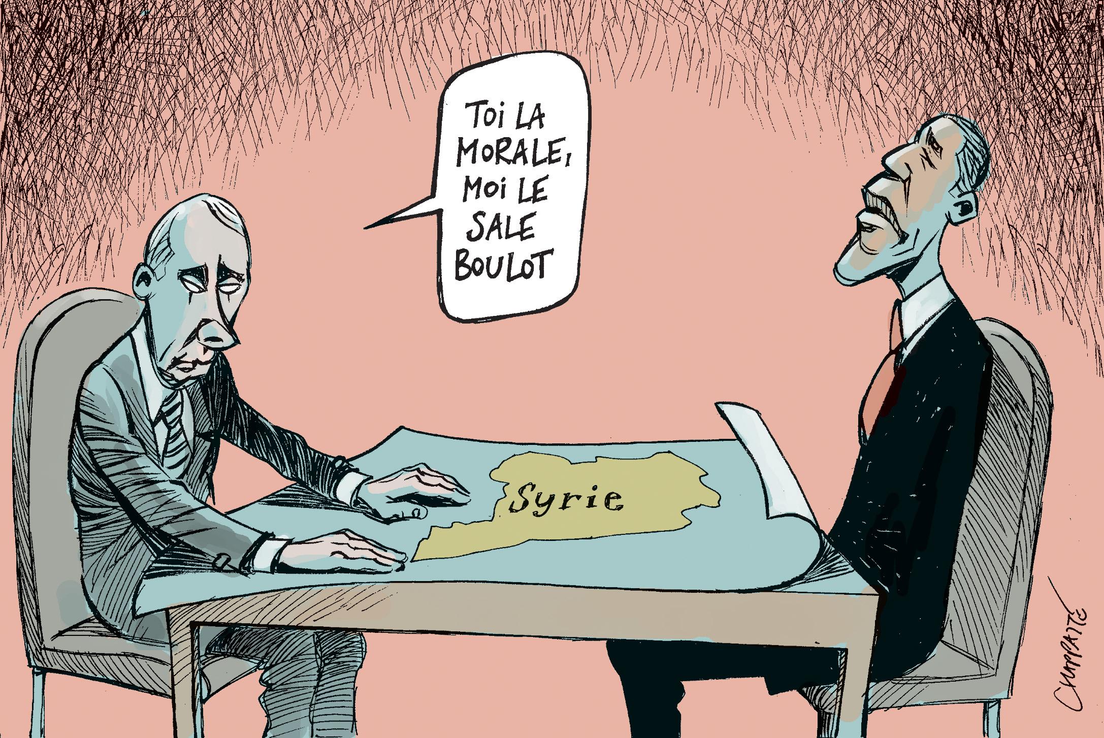 Poutine et Obama se coordonnent