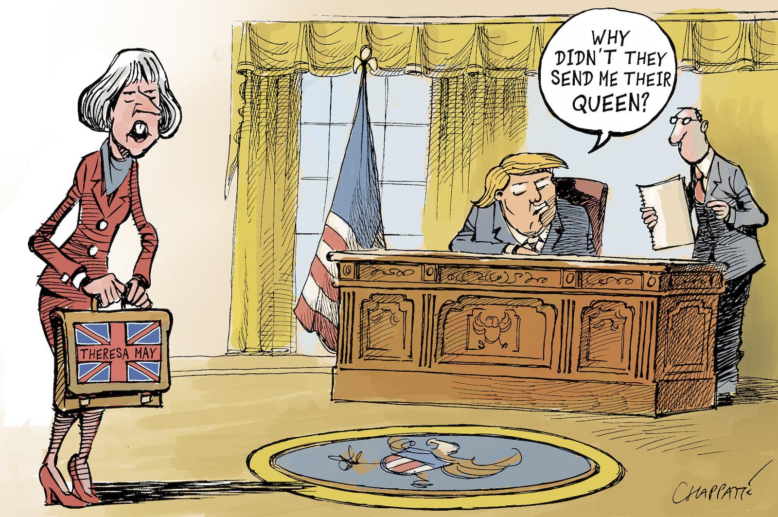 Theresa May visits Donald Trump