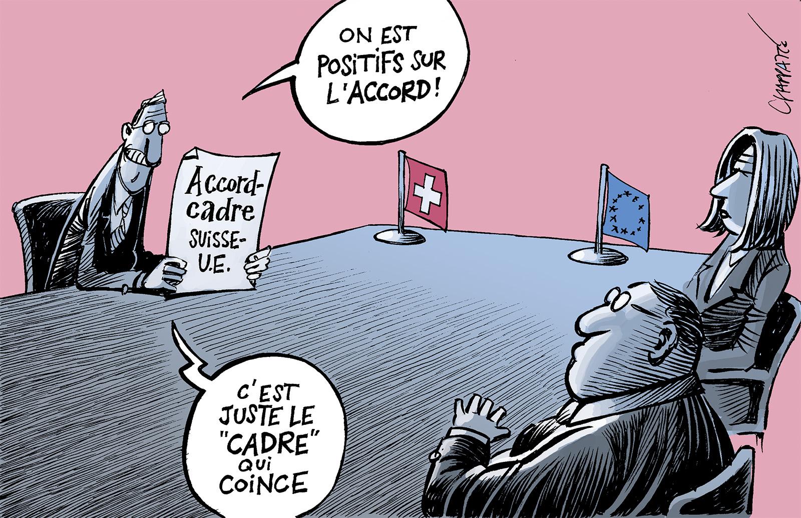 Réserves suisses sur l'accord-cadre avec l'UE
