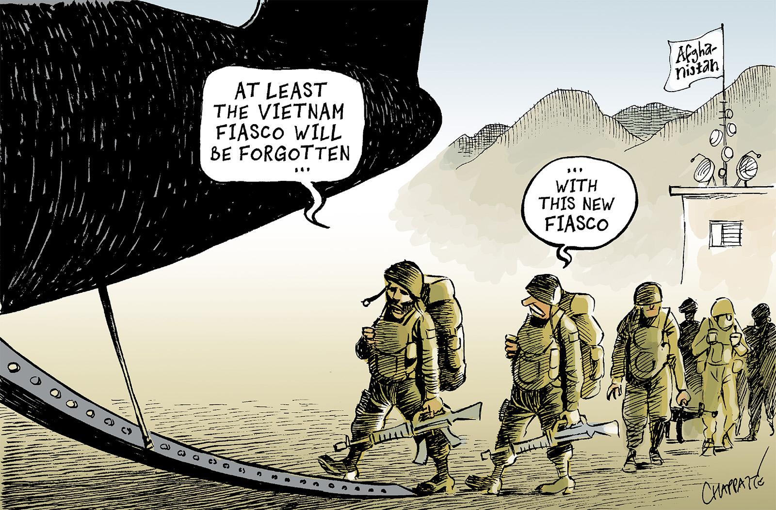 America's Wars | Globecartoon - Political Cartoons - Patrick Chappatte