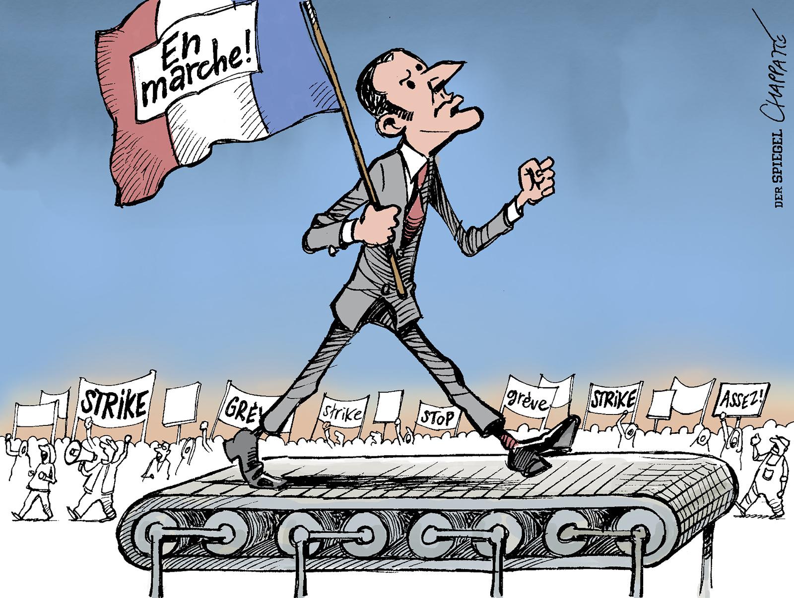 Macron, one year on