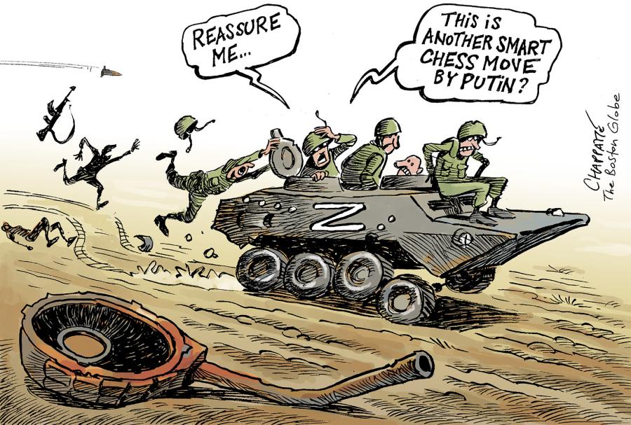 Russians in retreat Russians in retreat