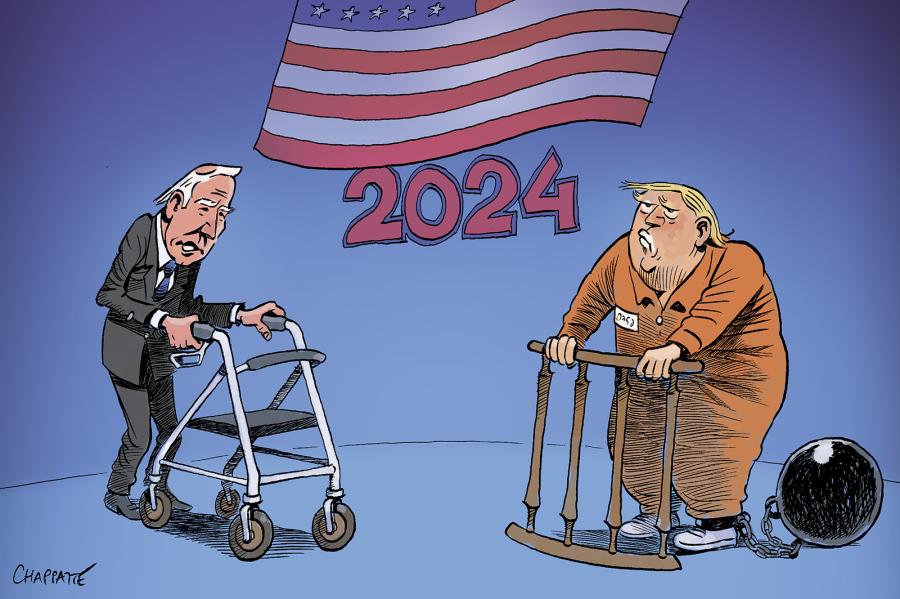 BidenTrump, le rematch Globecartoon Political Cartoons Patrick