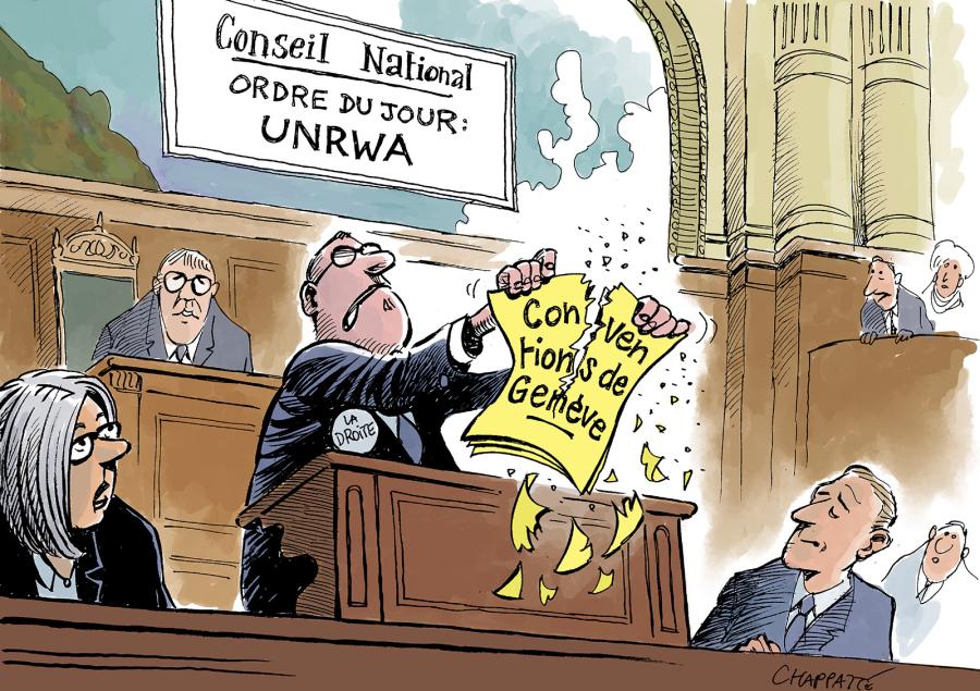 Le Conseil National s'acharne sur l'UNRWA Le Conseil National s'acharne sur l'UNRWA