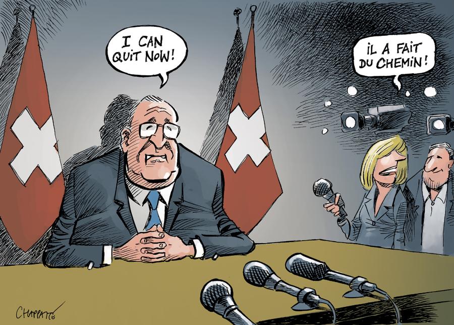 Le départ de Guy Parmelin 