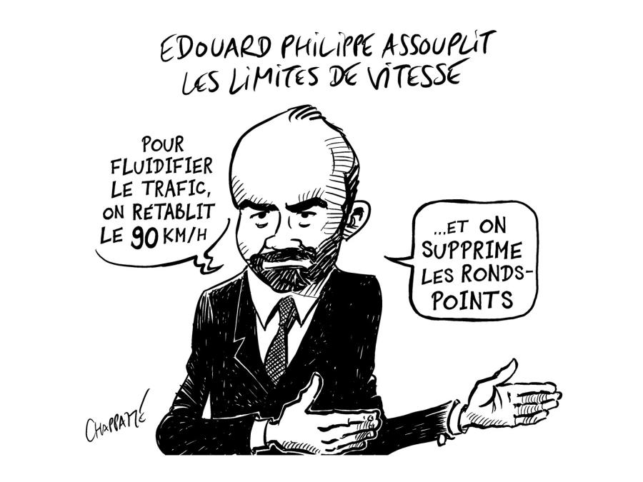 Edouard Philippe assouplit les limites de vitesse Edouard Philippe assouplit les limites de vitesse