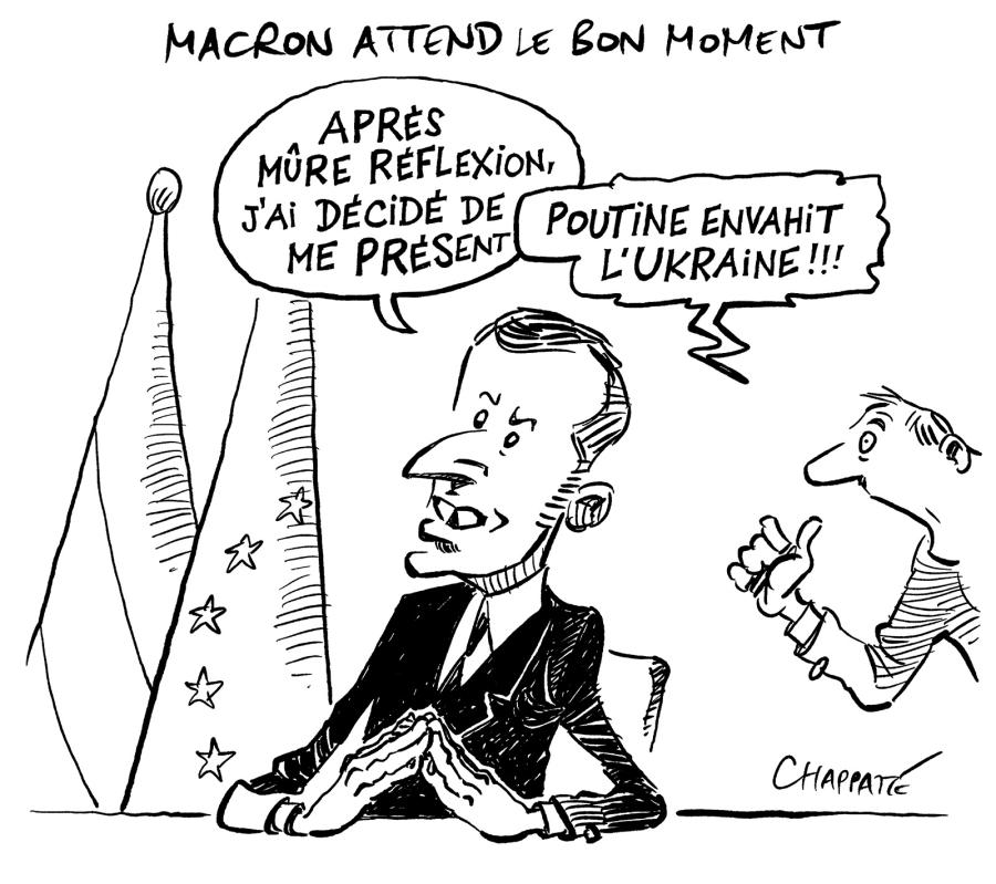 Macron attend le bon moment Macron attend le bon moment