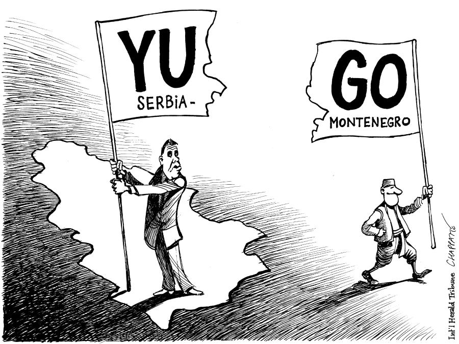Montenegro Splits From Serbia Montenegro Splits From Serbia