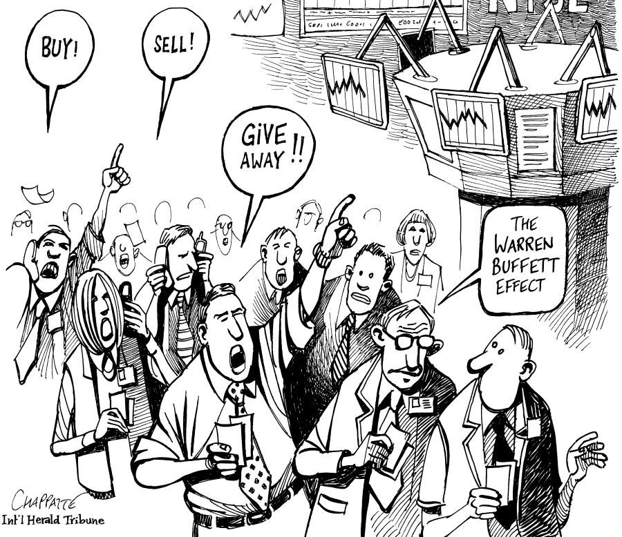 Warren Buffett The Philanthropist | Globecartoon - Political Cartoons -  Patrick Chappatte