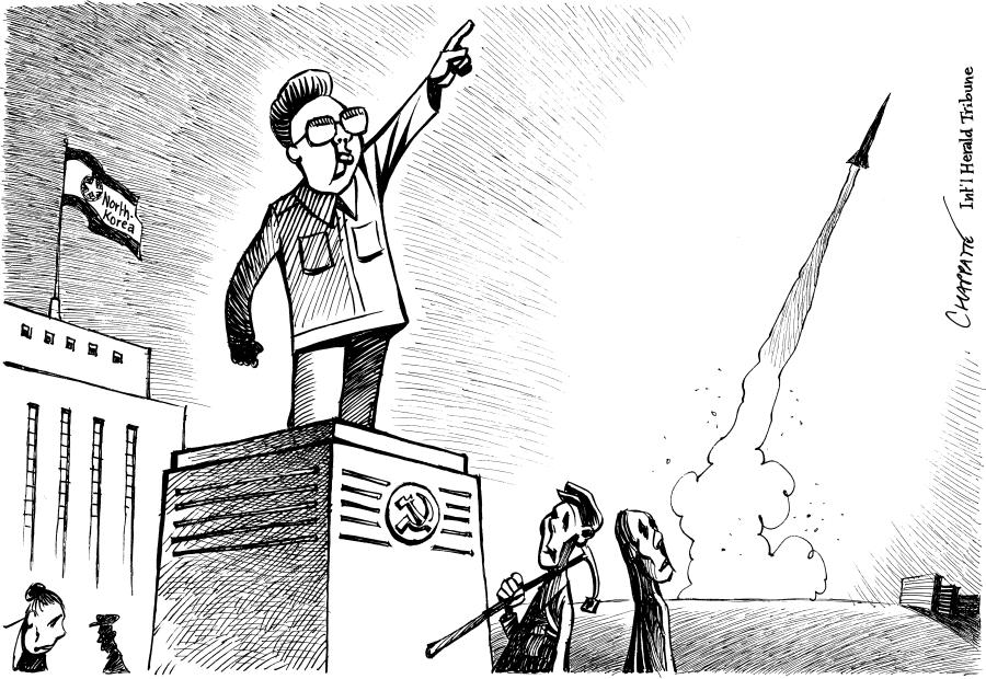 Kim Jong-Il teste un missile Kim Jong-Il teste un missile