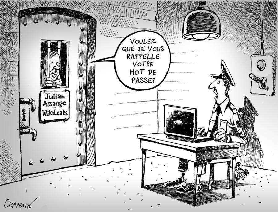 Julian Assange en prison Julian Assange en prison Julian Assange en prison