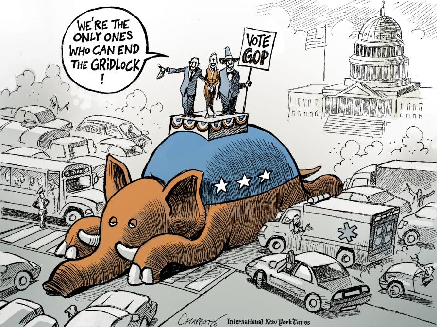 The G.O.P. And The Midterm Elections | Globecartoon - Political ...