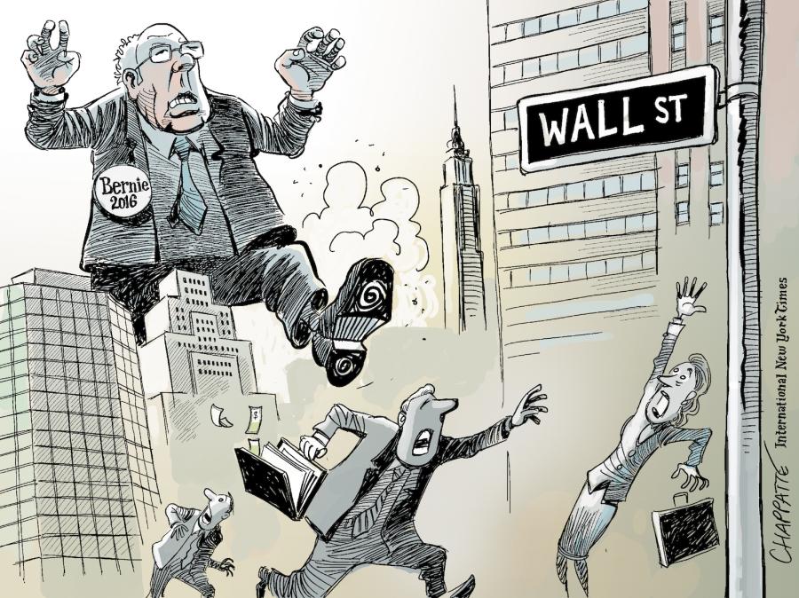 Bernie Sanders goes to Wall Street Bernie Sanders goes to Wall Street