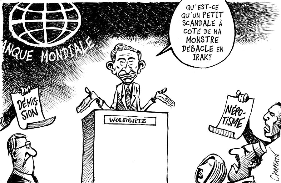 Wolfowitz: scandale de favoristisme Wolfowitz: scandale de favoristisme