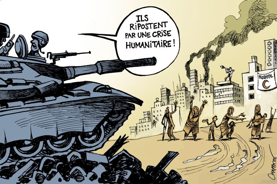 Guerre à Gaza | Globecartoon - Political Cartoons - Patrick Chappatte