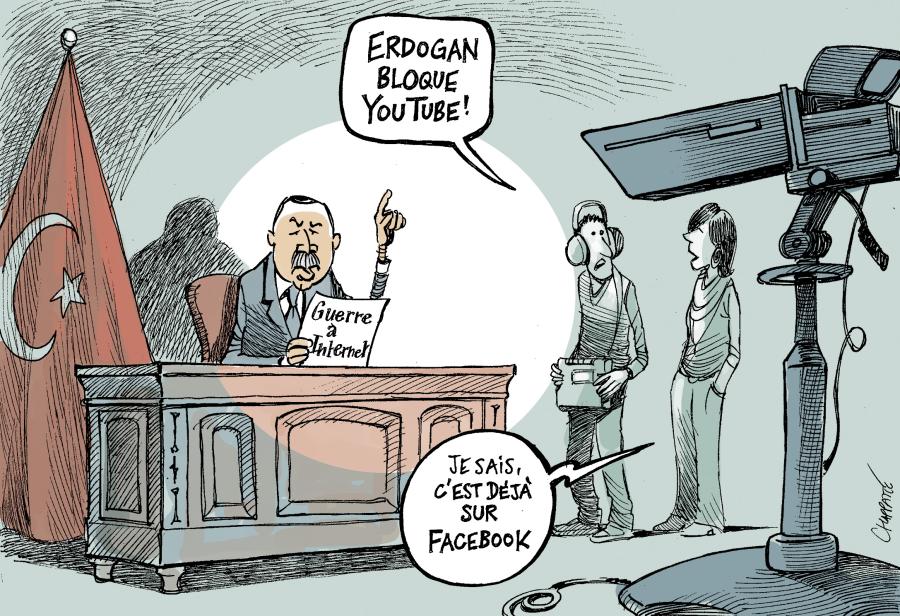 Erdogan censure les réseaux sociaux Erdogan censure les réseaux sociaux