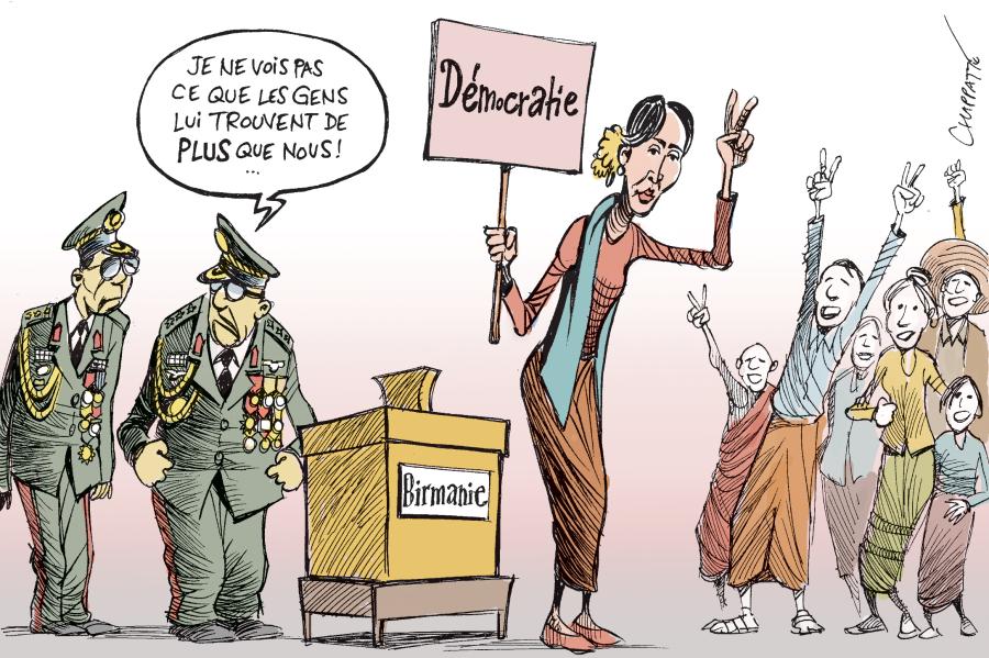 Victoire d'Aung San Suu Kyi Victoire d'Aung San Suu Kyi Victoire d'Aung San Suu Kyi