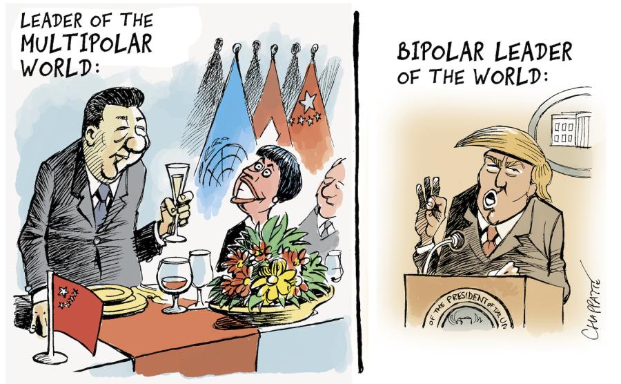 China and the USA | Globecartoon - Political Cartoons - Patrick Chappatte