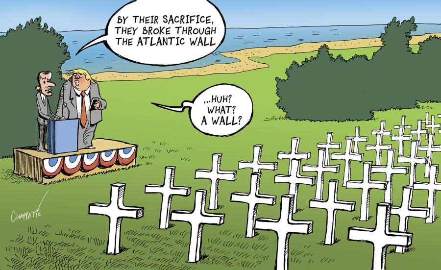 D Day Political Cartoon