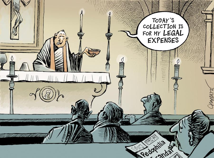 The Church And The Scandal Globecartoon Political Cartoons Patrick Chappatte 9081