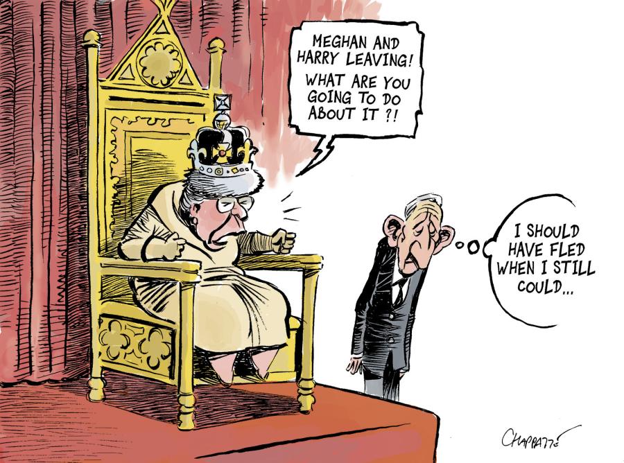 Meghan And Harry Are Running Off | Globecartoon - Political Cartoons ...